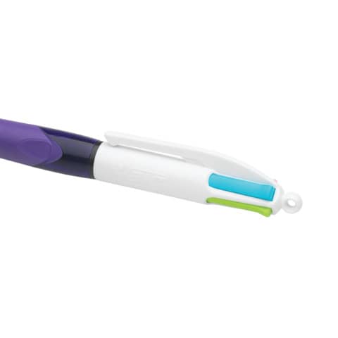 Penna a sfera a scatto BIC 4 Colours Grip Fashion M 1 mm viola 8922901